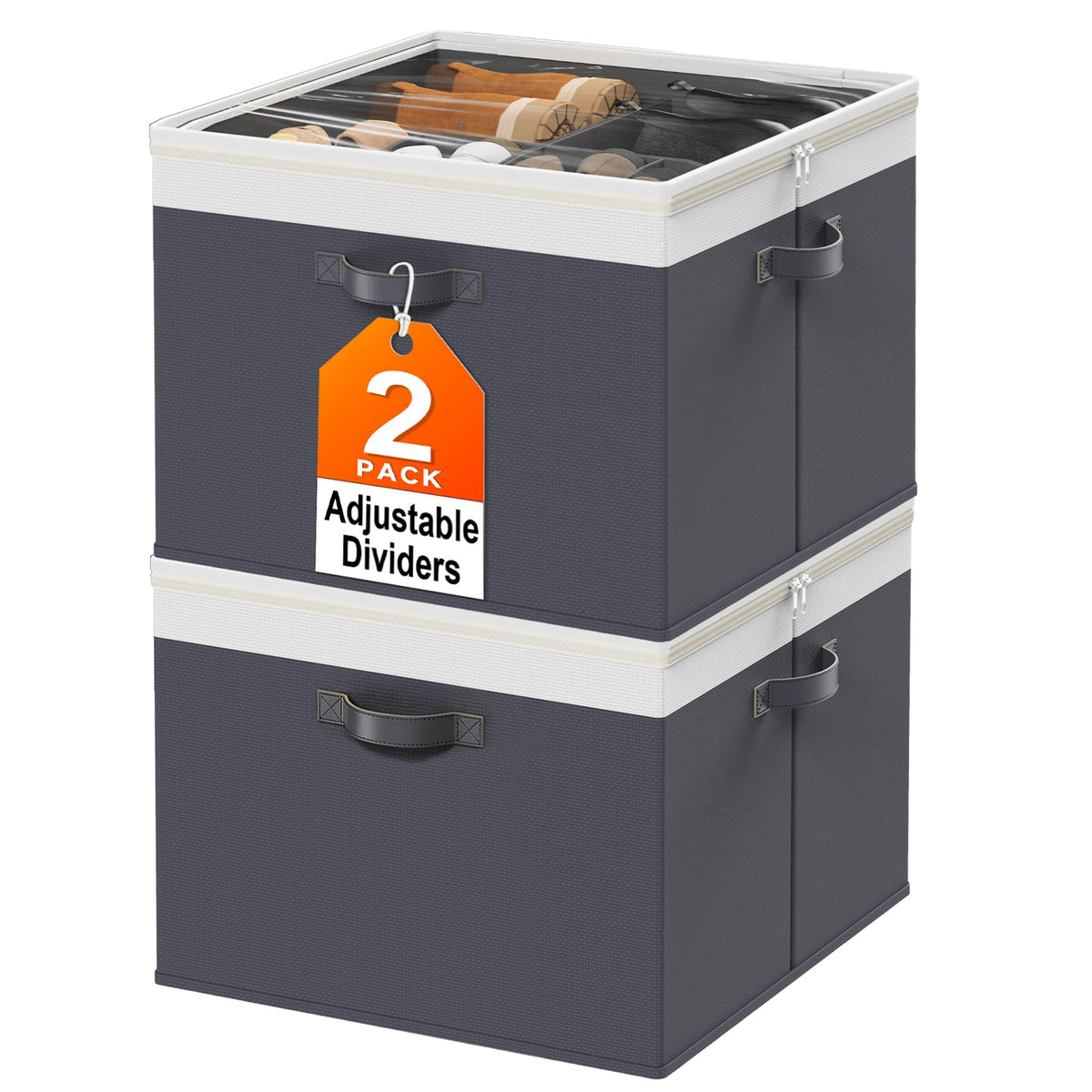 Large Shoe Storage Organizer – 2 Pack